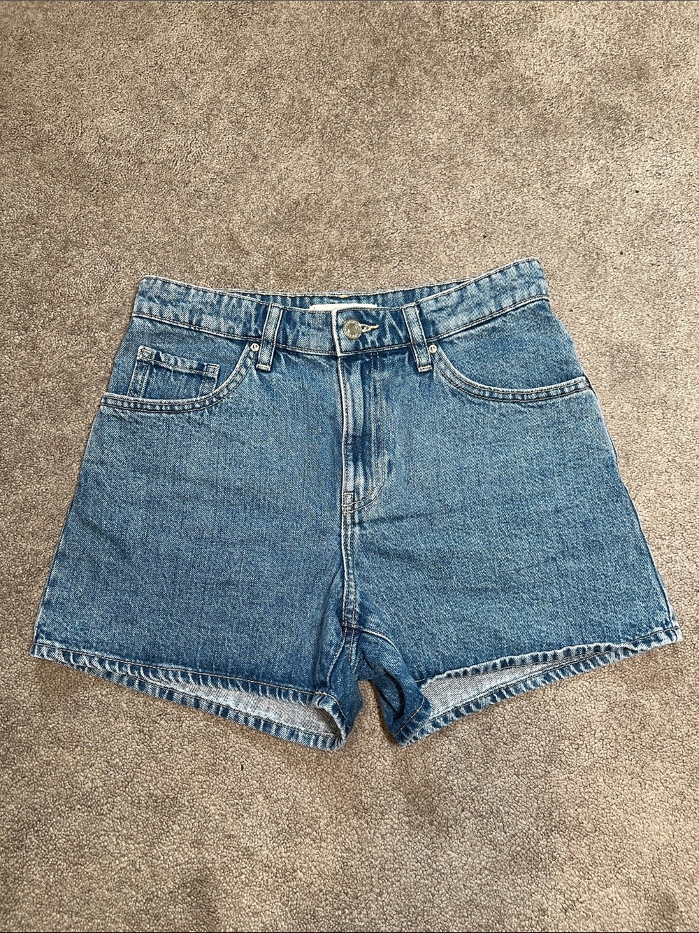 Mango High Waisted Zoey Denim Shorts size 2